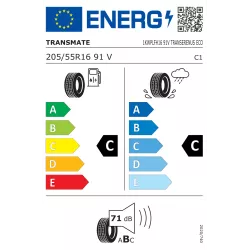 Opona TRANSMATE 205/55R16 TRANSERENUS ECO 91V 320AA E - zdjęcie 4