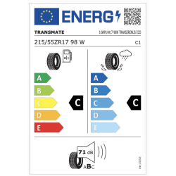 Opona TRANSMATE 215/55ZR17 TRANSERENUS ECO 98W E