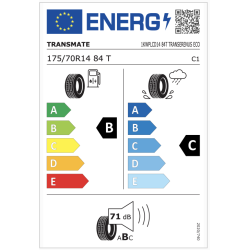 Tire TRANSMATE 175/70R14 TRANSERENUS ECO 84T E