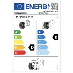 Tire TRANSMATE 195/55R15 SPORT D1 85V