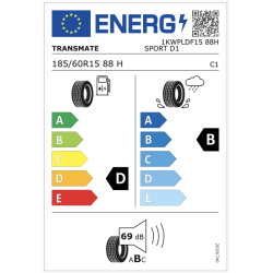 Tire TRANSMATE 185/60R15 SPORT D1 88H