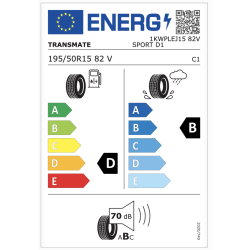Opona TRANSMATE 195/50R15 SPORT D1 82V