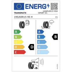 Tire TRANSMATE 195/65R15 SPORT D1 95H