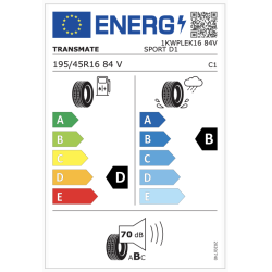 Opona TRANSMATE 195/45R16 SPORT D1 84V