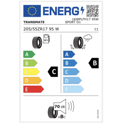 Opona TRANSMATE 205/55R17 SPORT D1 95W